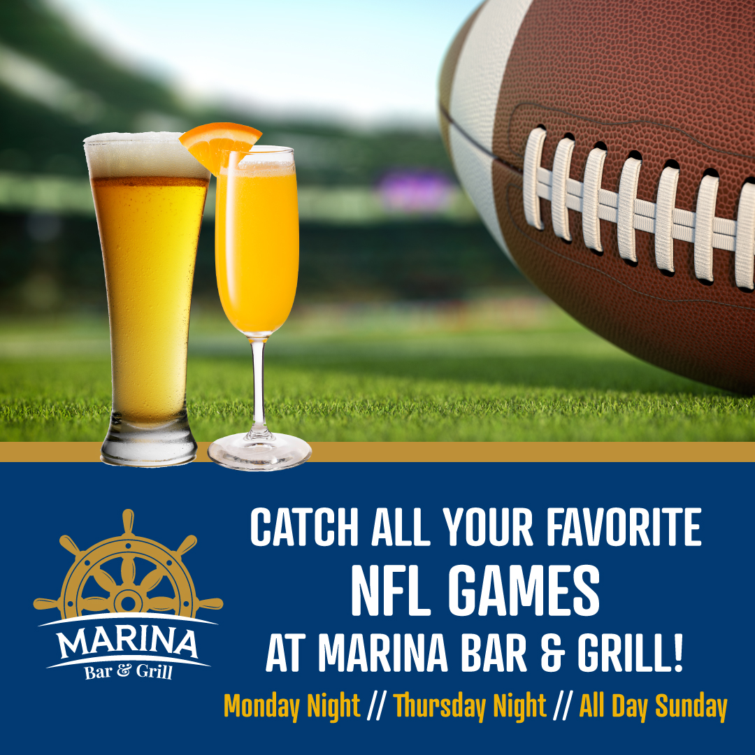 Watch the NFL Games at Marina Bar & Grill